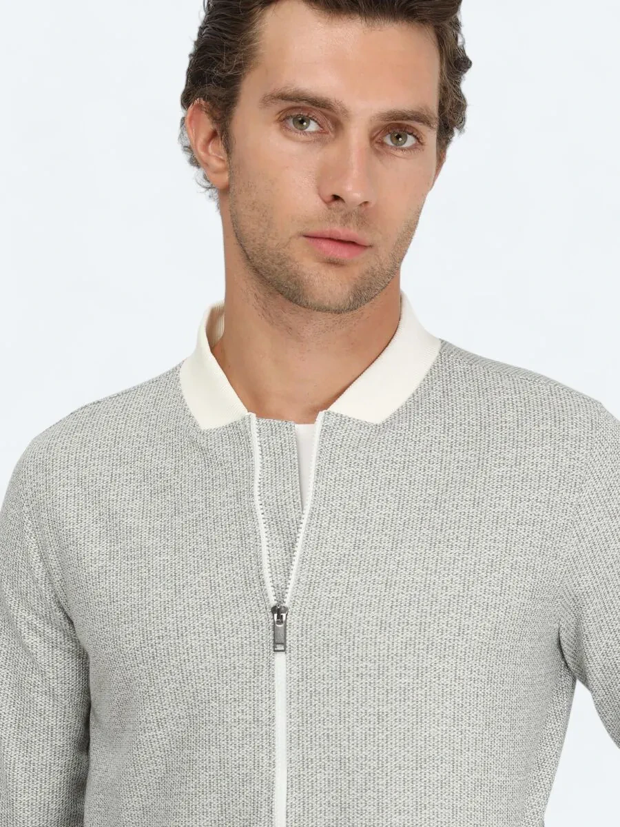 Khaki Knitting Coat - 4