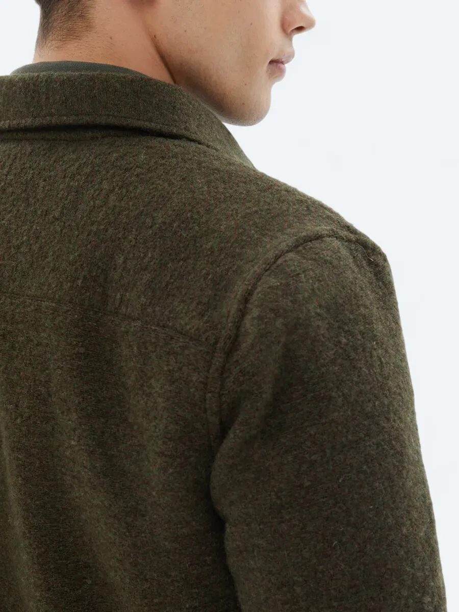 Khaki Knitting Coat - 5