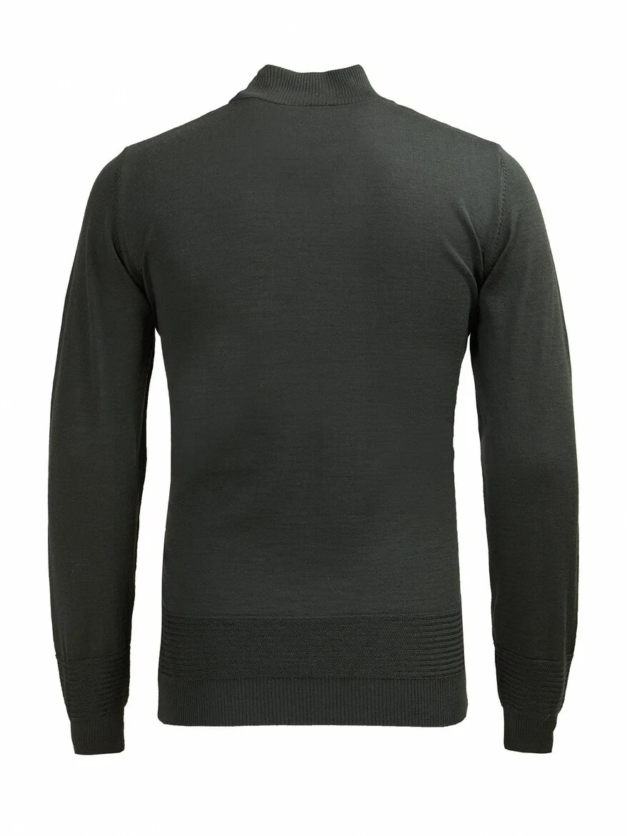 Khaki Knitwear Sweatshirt 