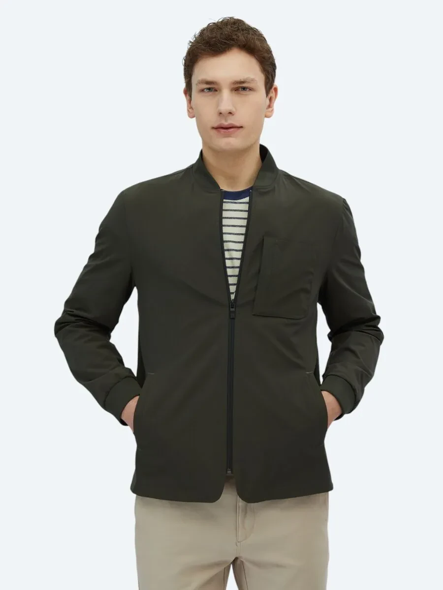 Khaki Regular Fit Blazer - 1