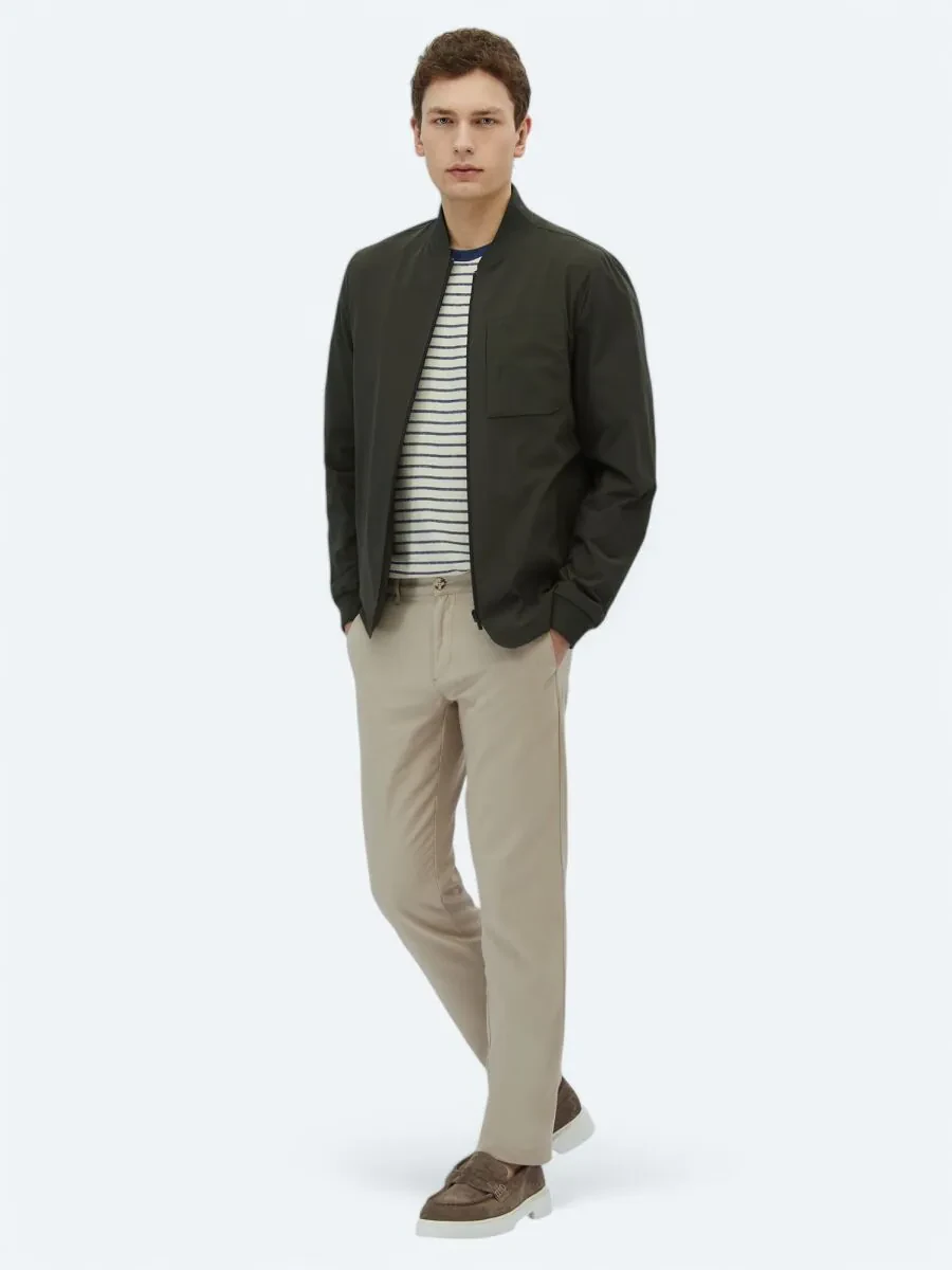 Khaki Regular Fit Blazer - 3