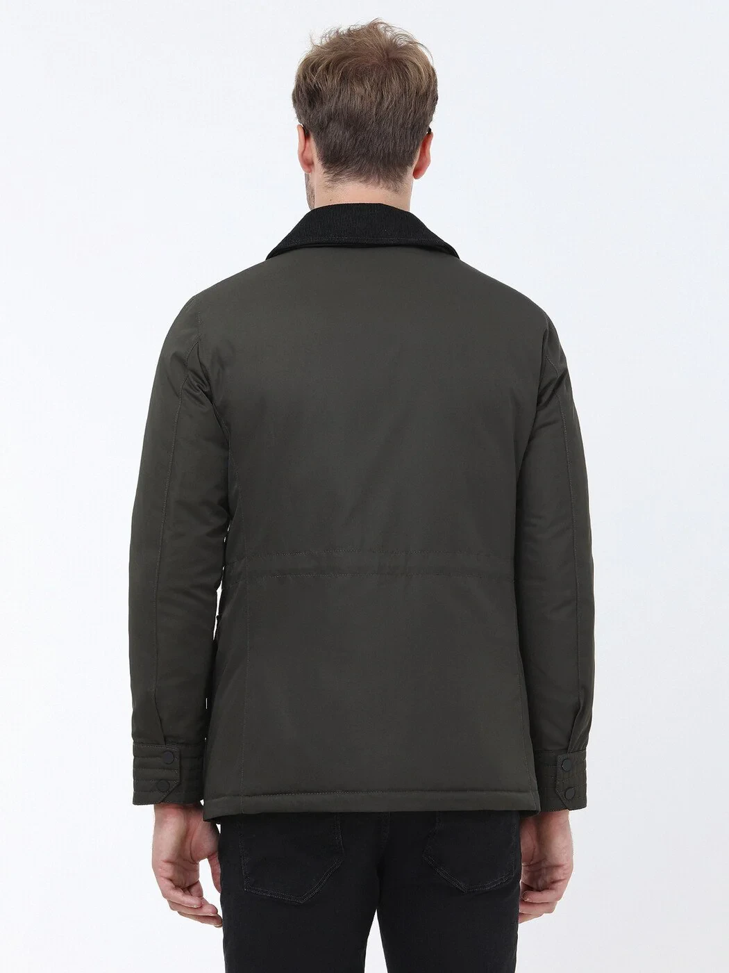 Khaki Weaving Coat - 8