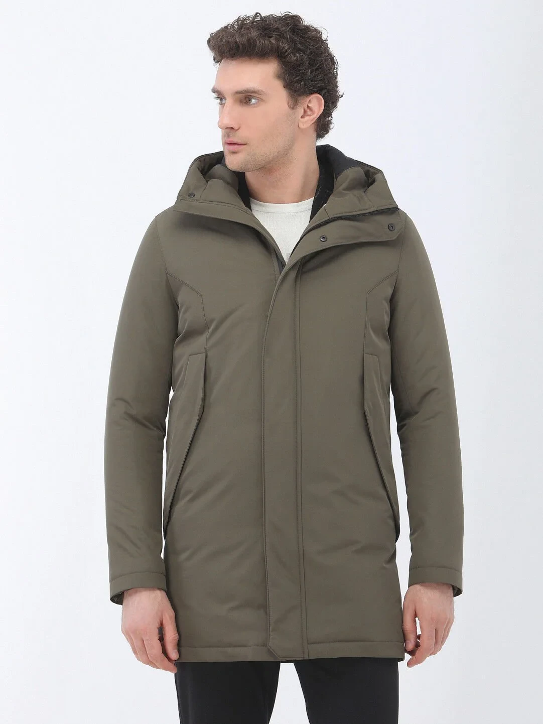 Khaki Weaving Coat - 2