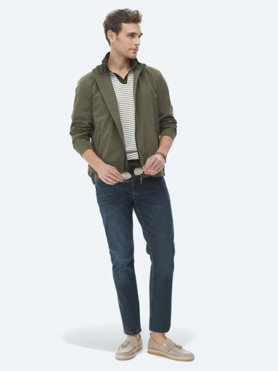 Khaki Weaving Coat - 7