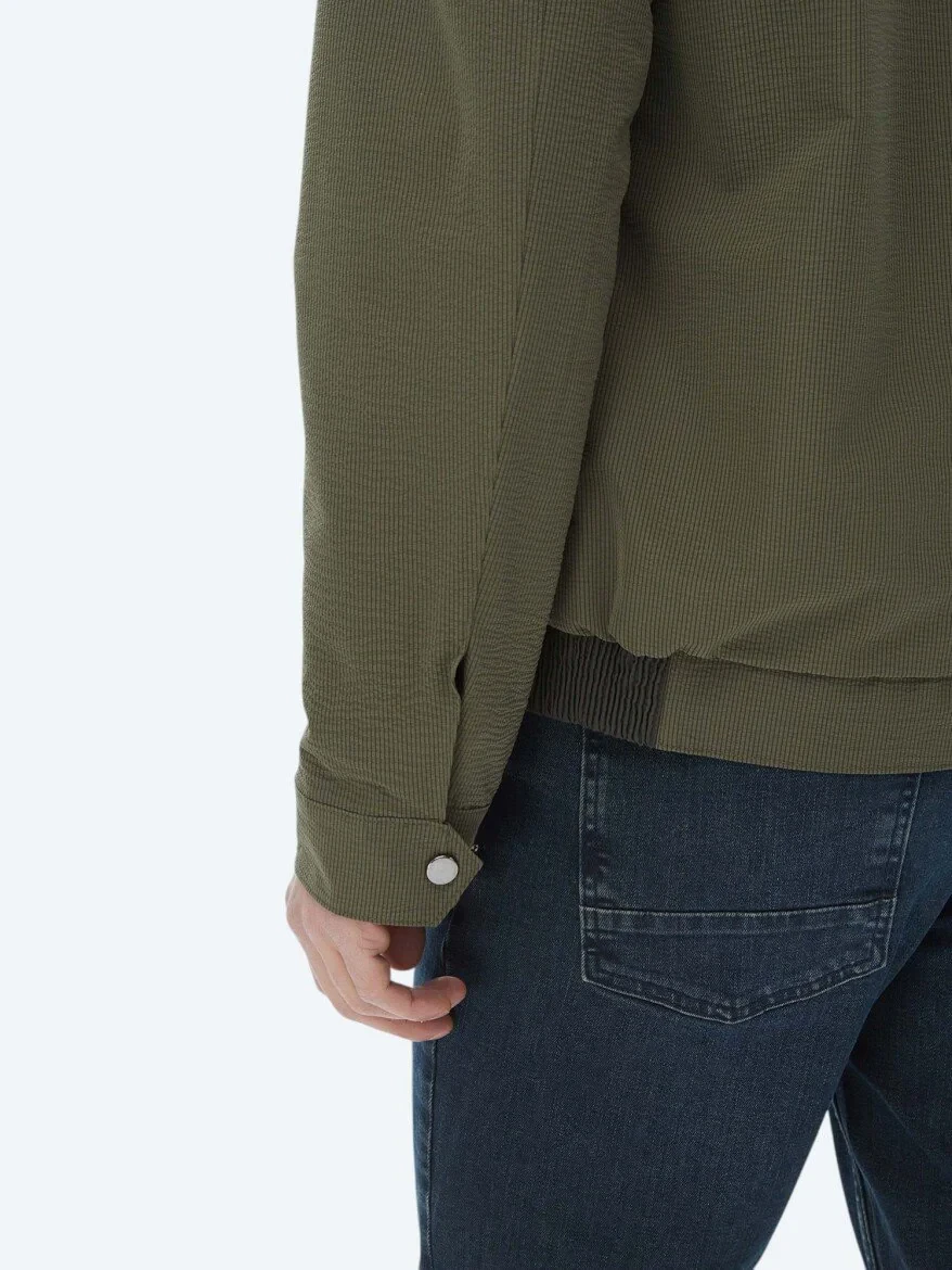 Khaki Weaving Coat - 13