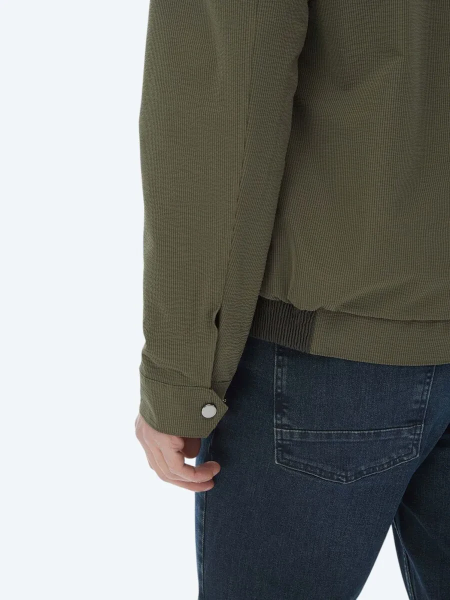 Khaki Weaving Coat - 13