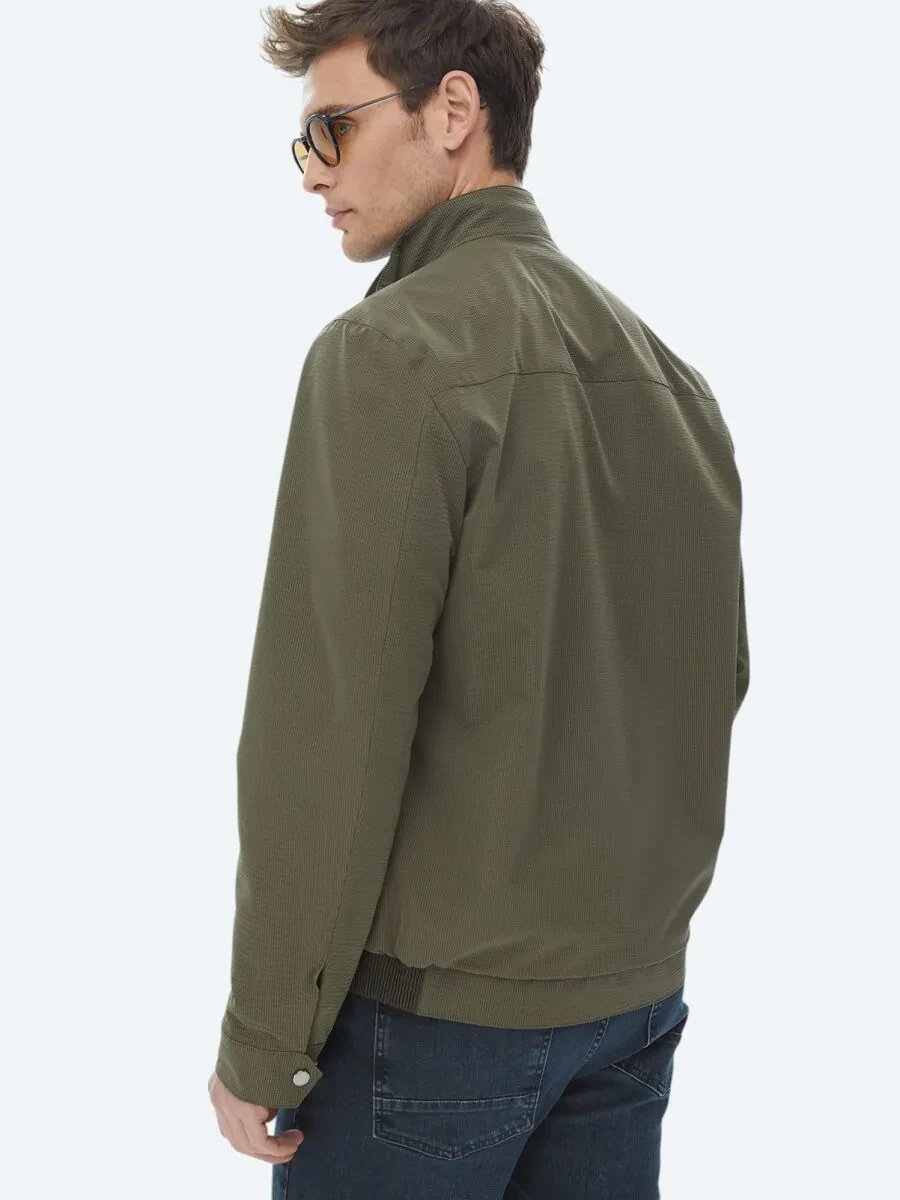 Khaki Weaving Coat - 15