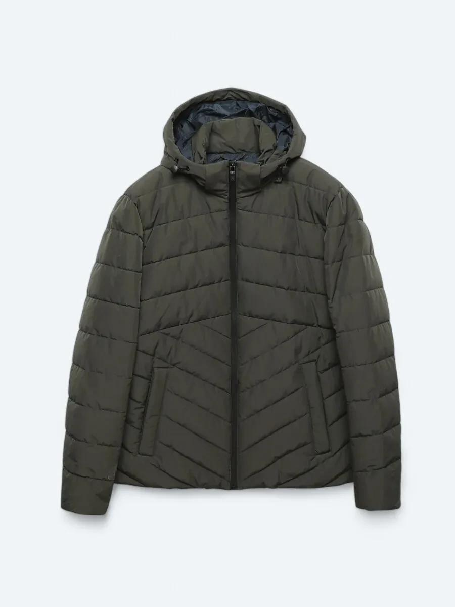 Khaki Weaving Coat - 8
