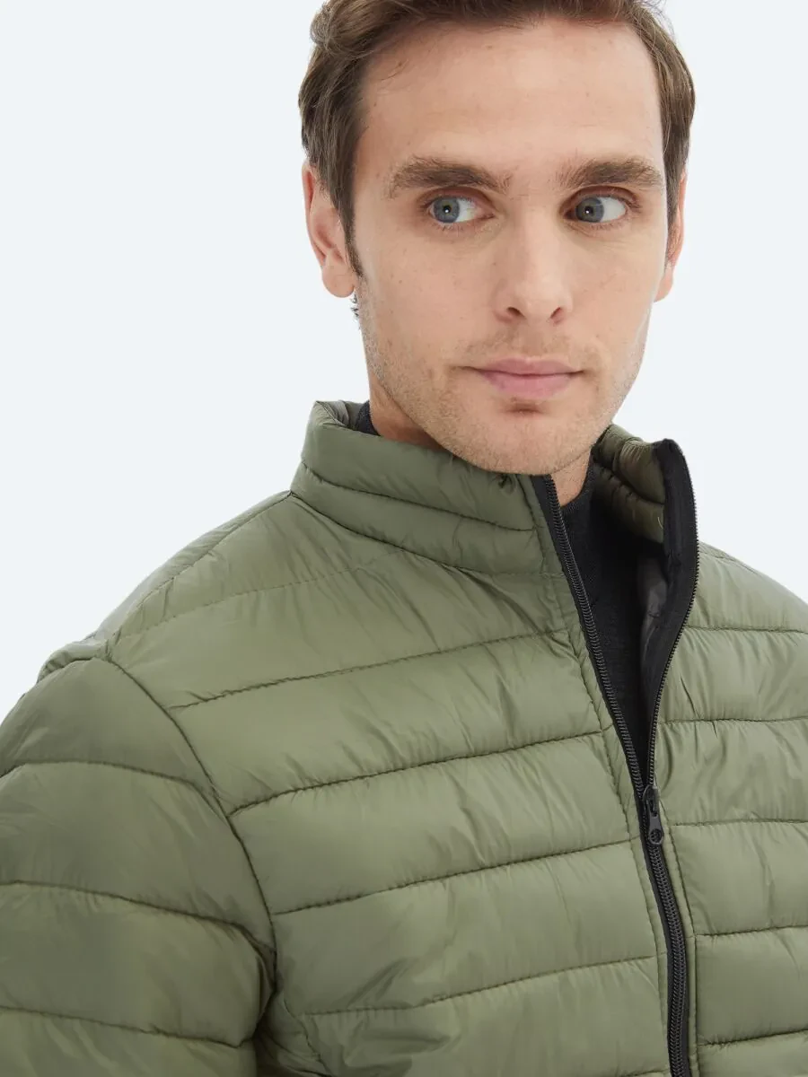 Khaki Weaving Coat - 4