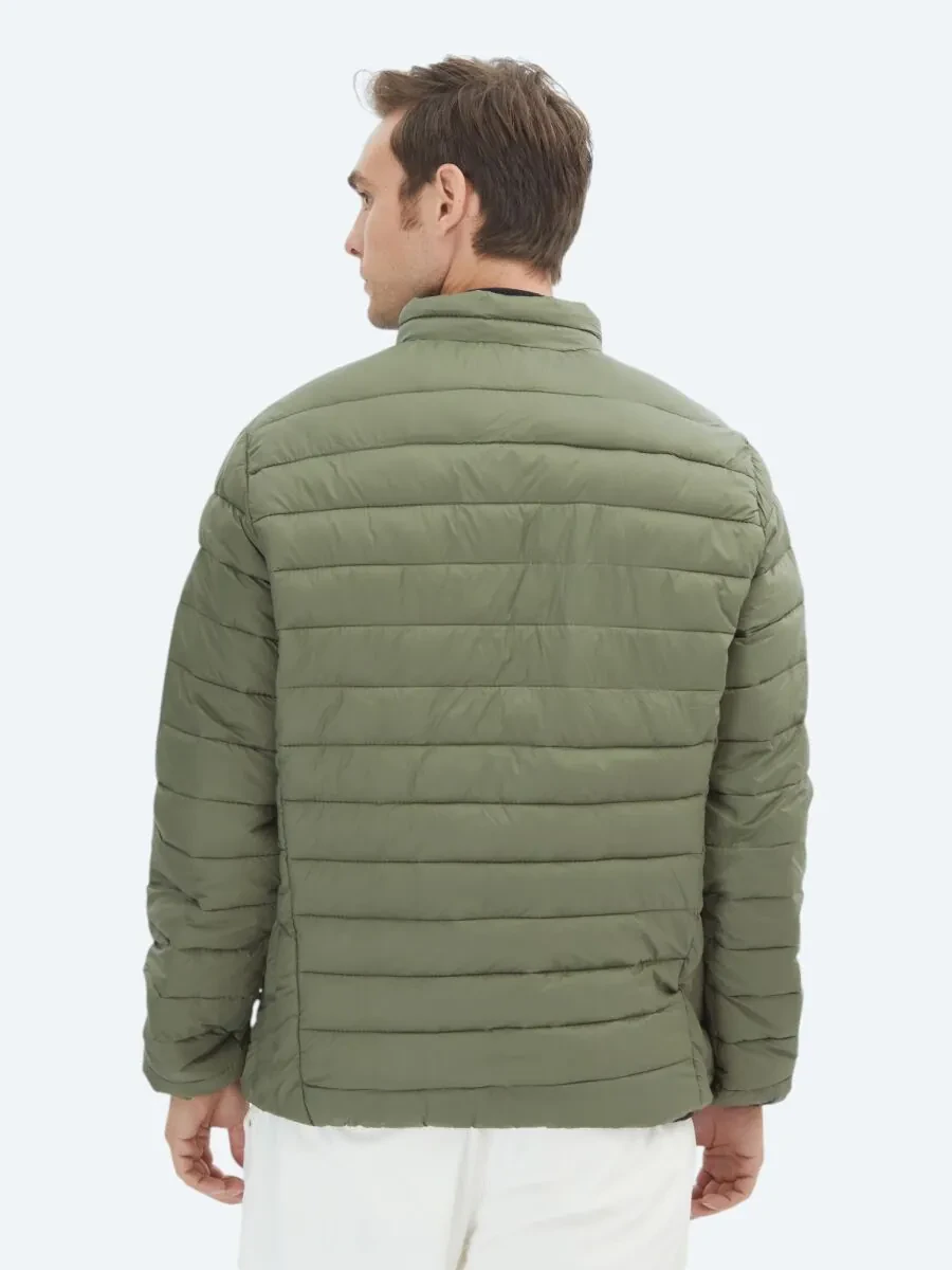 Khaki Weaving Coat - 5