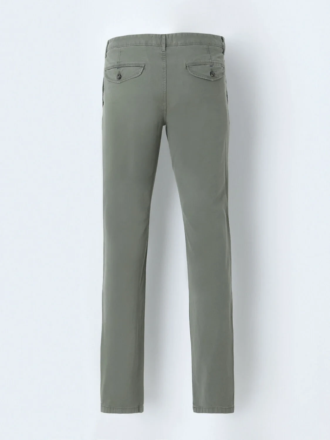Khaki Weaving Slim Fit Casual Trousers - 3