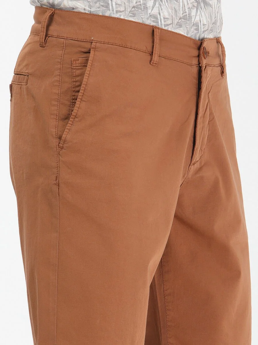 Kiremit Dokuma Slim Fit Casual Pamuk Karışımlı Bermuda - 3