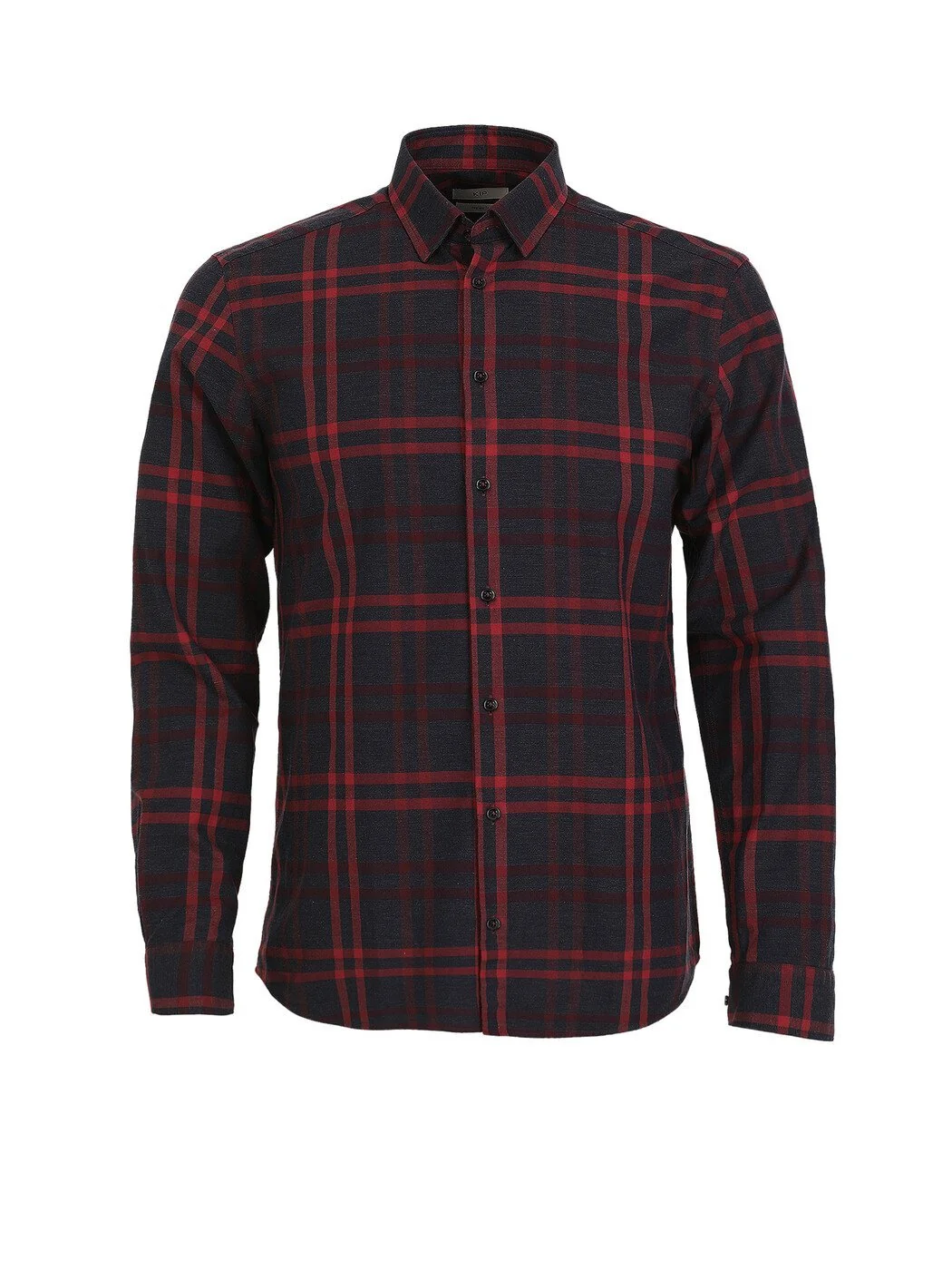Kırmızı Kareli Regular Fit Dokuma Casual %100 Pamuk Gömlek - 6