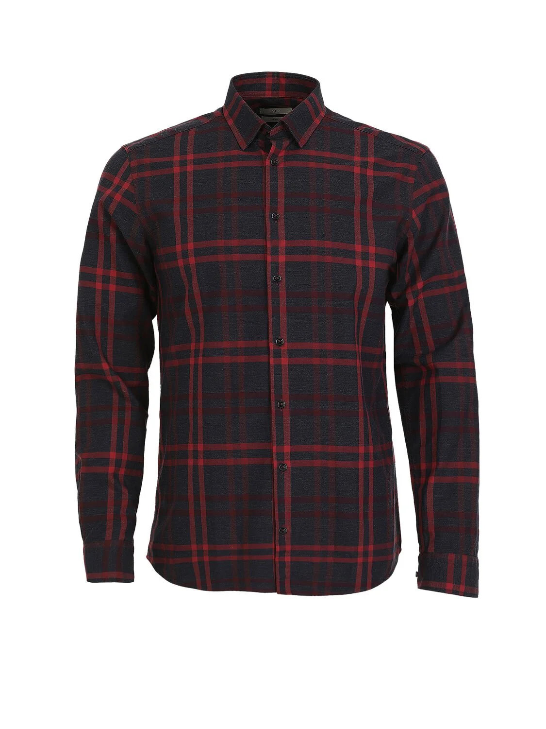 Kırmızı Kareli Regular Fit Dokuma Casual %100 Pamuk Gömlek - 6