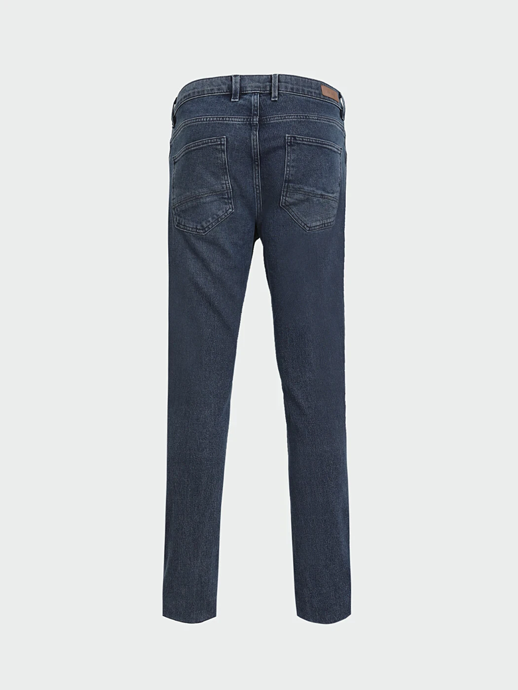Koyu Mavi Slim Fit Denim Pamuk Karışımlı Pantolon - 6
