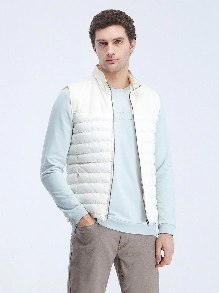 Koyu Mint Bisiklet Yaka Baskılı Sweatshırt - 3