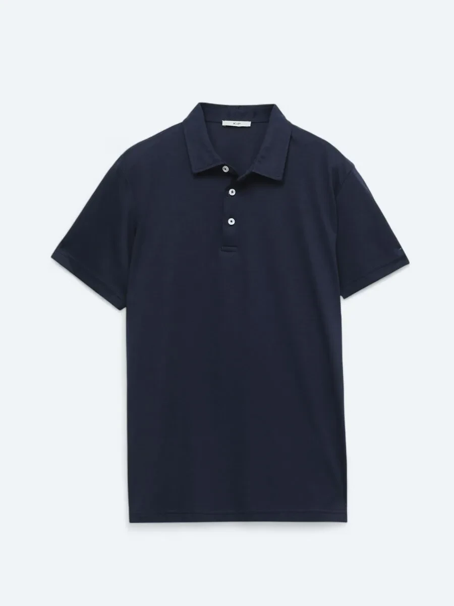 Lacivert Bisiklet Yaka Pamuk Karışımlı T-Shirt - 1