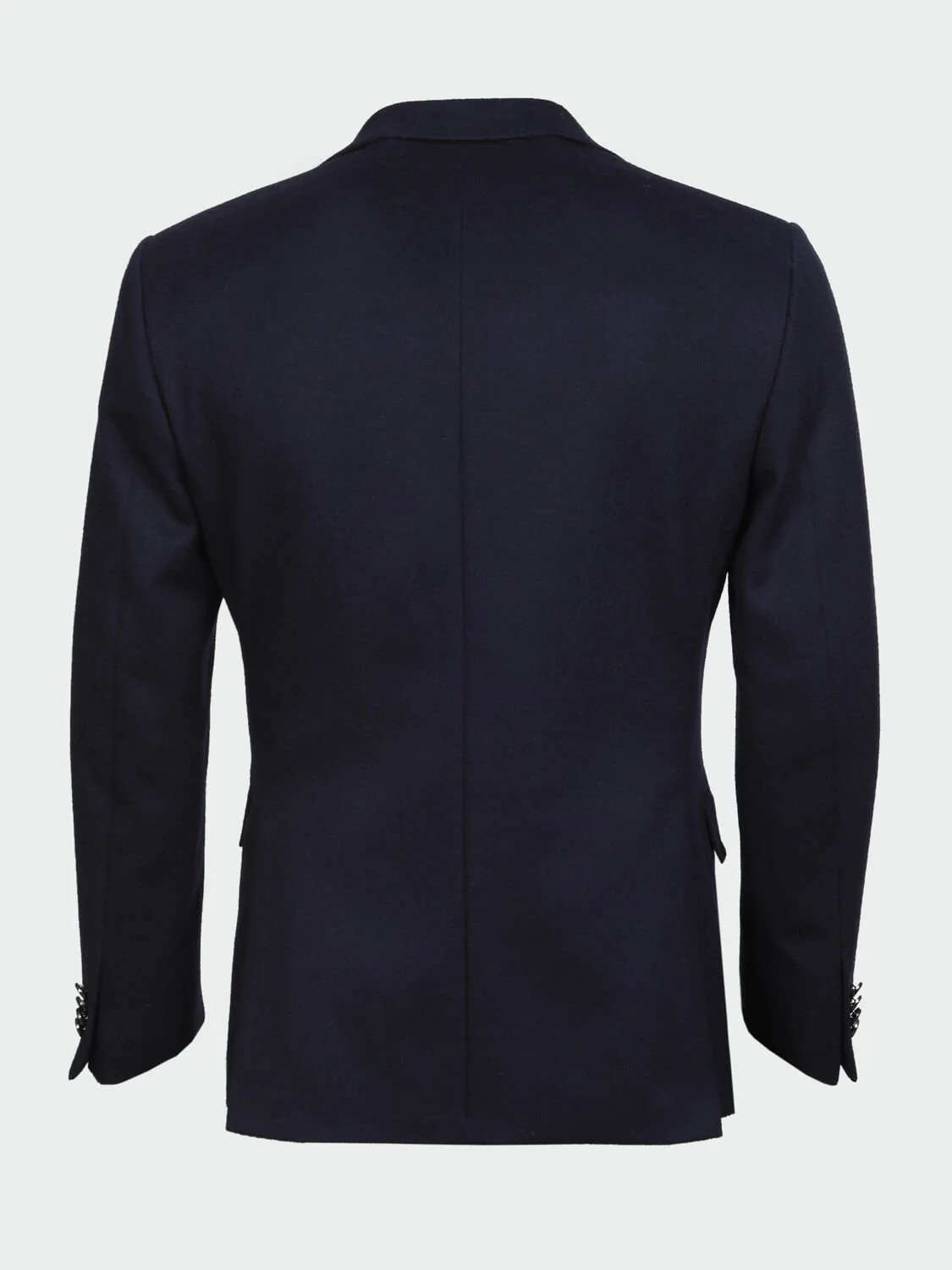 Lacivert Düz Modern Fit Yün Karışımlı Ceket - 7