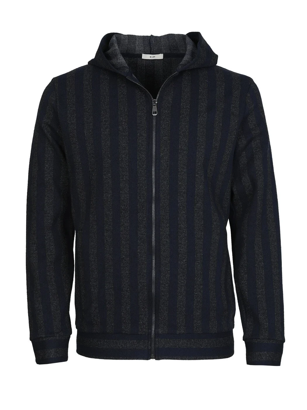 Lacivert Kapüşonlu Desenli Sweatshırt - 6