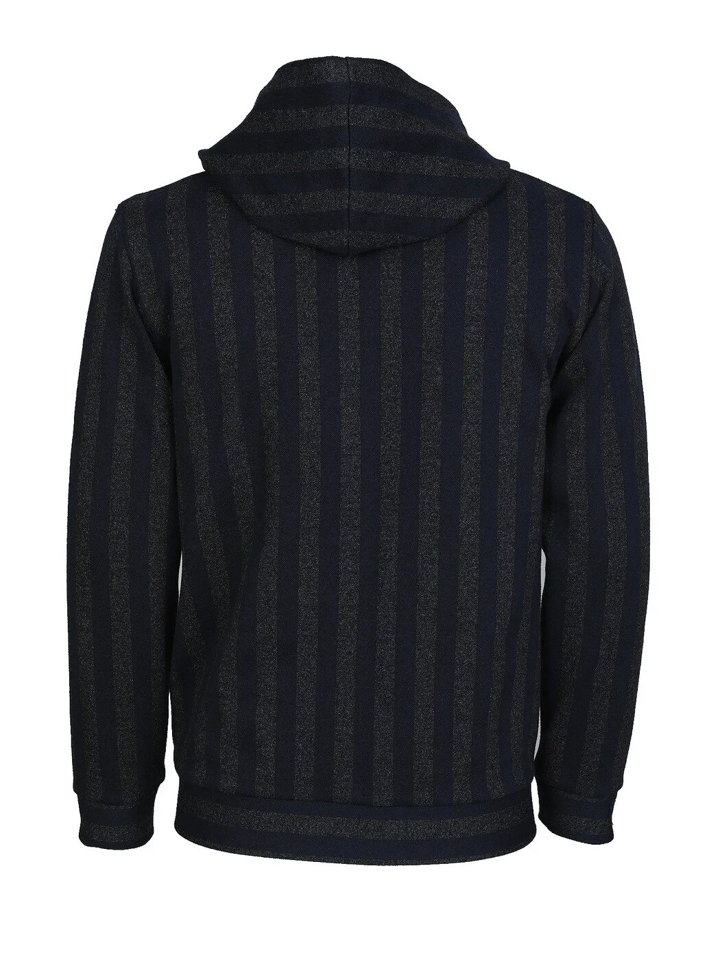 Lacivert Kapüşonlu Desenli Sweatshırt - 7