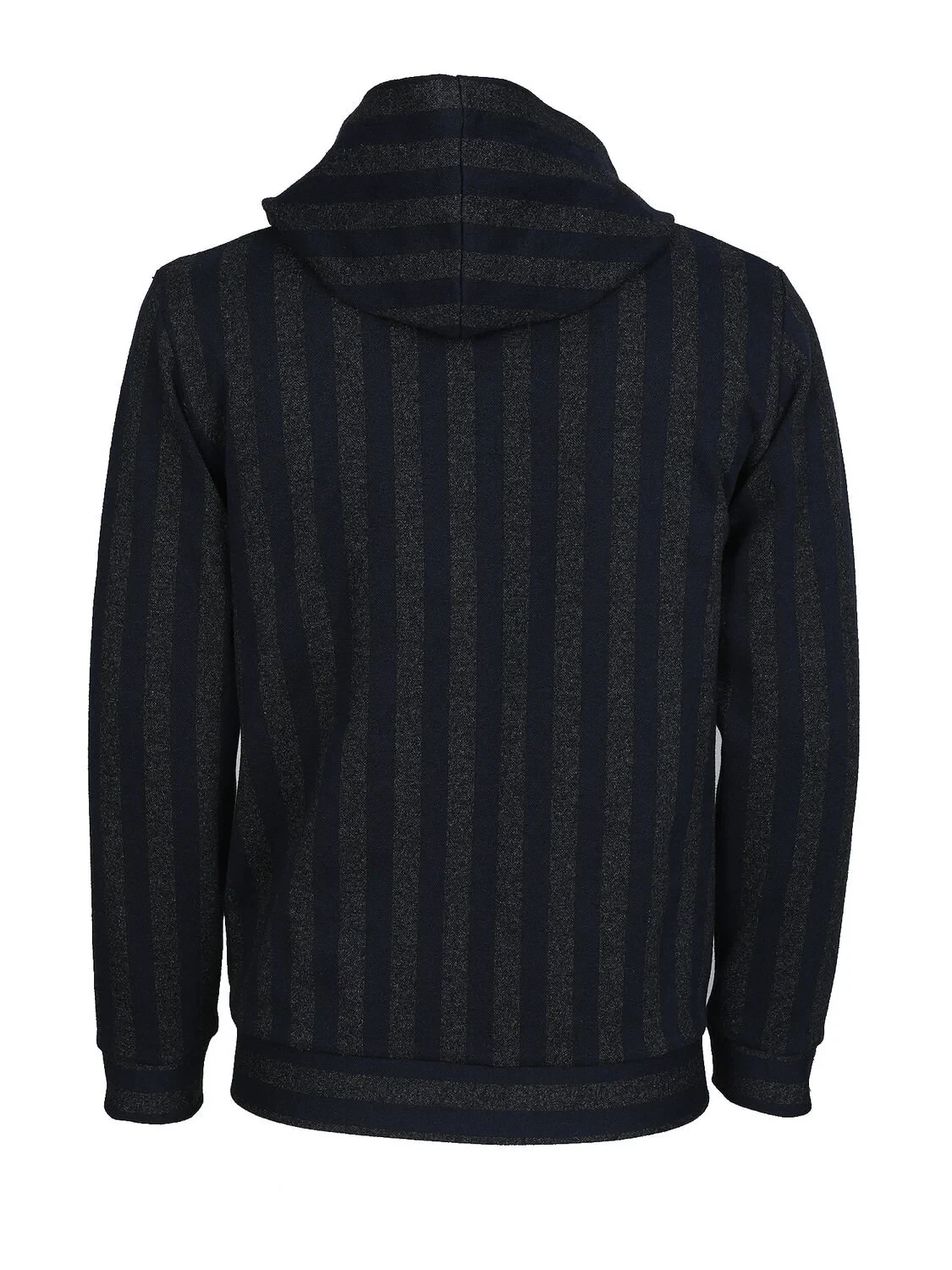 Lacivert Kapüşonlu Desenli Sweatshırt - 7