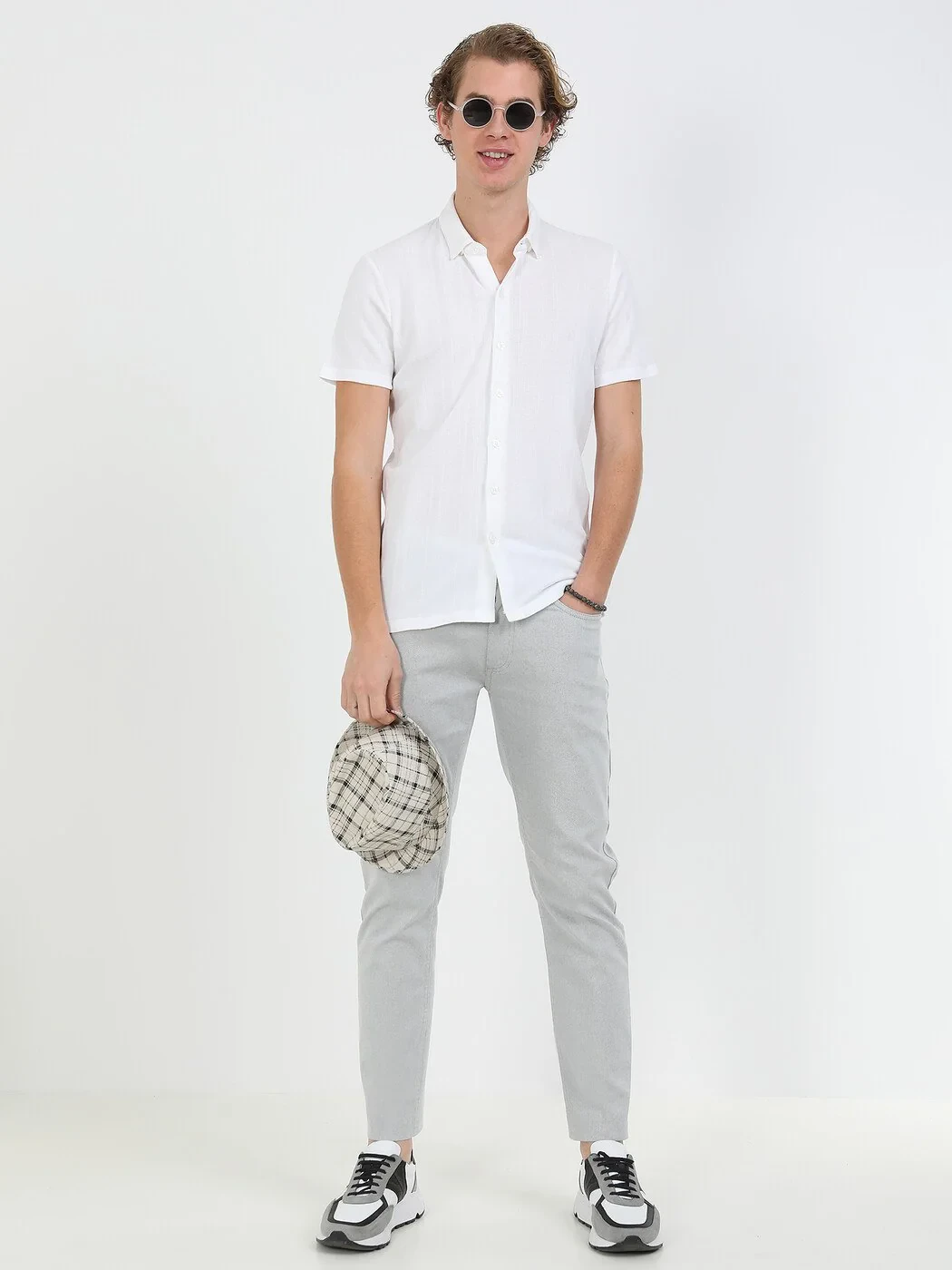 Lacivert Regular Fit Casual %100 Pamuk Gömlek - 1