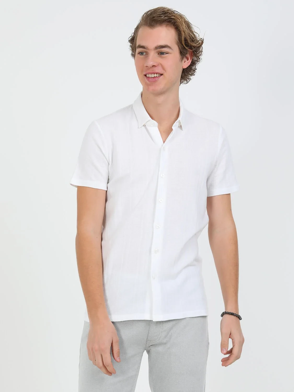 Lacivert Regular Fit Casual %100 Pamuk Gömlek - 2