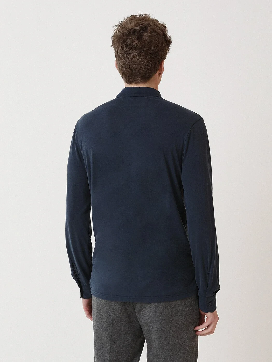 Lacivert Regular Fit Casual Gömlek - 4