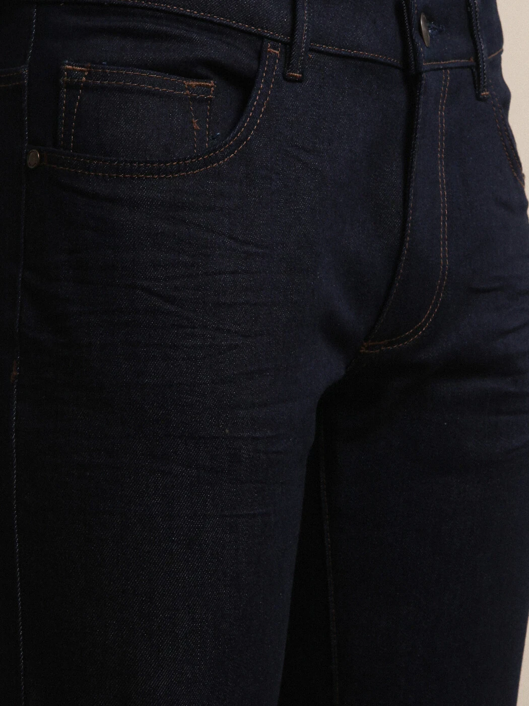 Lacivert Slim Fit Denim Pamuk Karışımlı Pantolon - 3