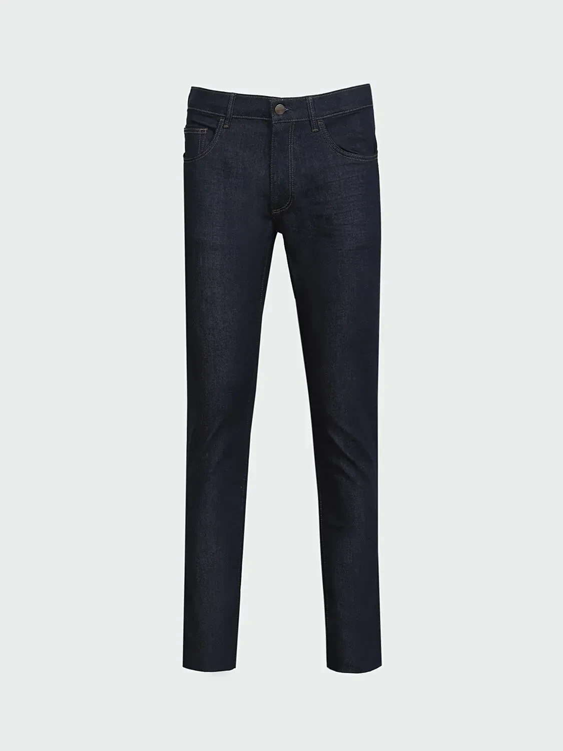 Lacivert Slim Fit Denim Pamuk Karışımlı Pantolon - 5
