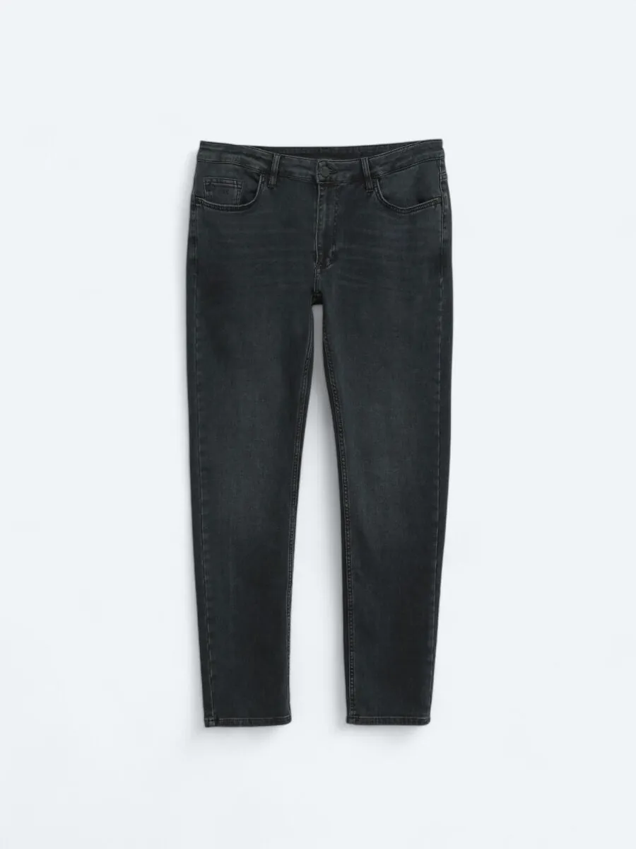Lacivert Slim Fit Denim Pamuk Karışımlı Pantolon - 6