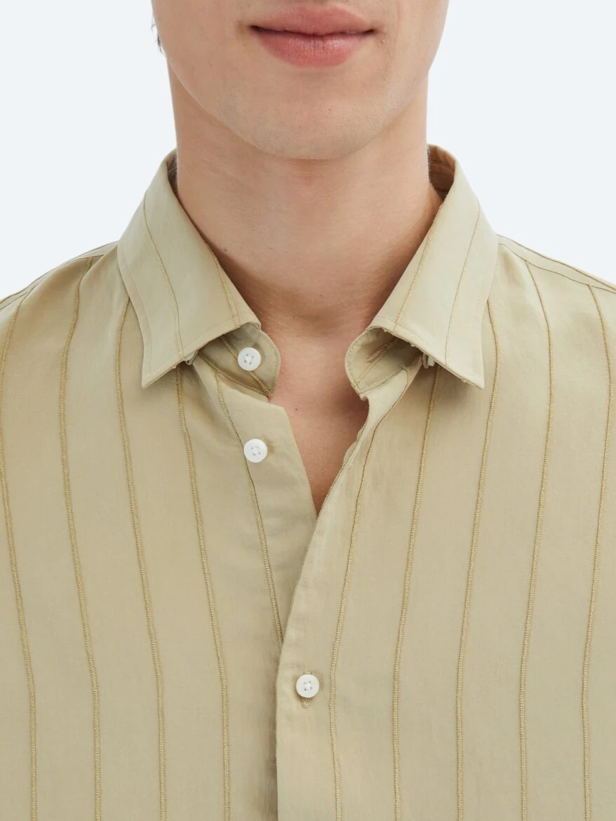 Lemon Mold Oversize Fit Weaving Casual Shirt - 6