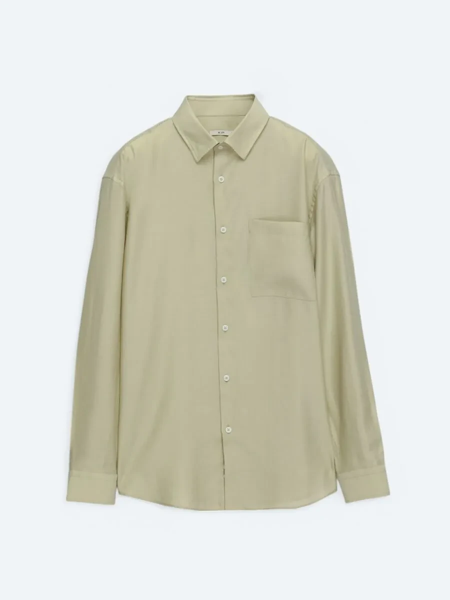 Lemon Mold Plain Oversize Fit Weaving Casual Shirt - 5