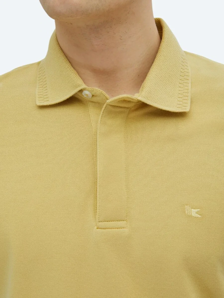 Lemon Mold Plain Polo Neck 100% Cotton T-Shirt - 4