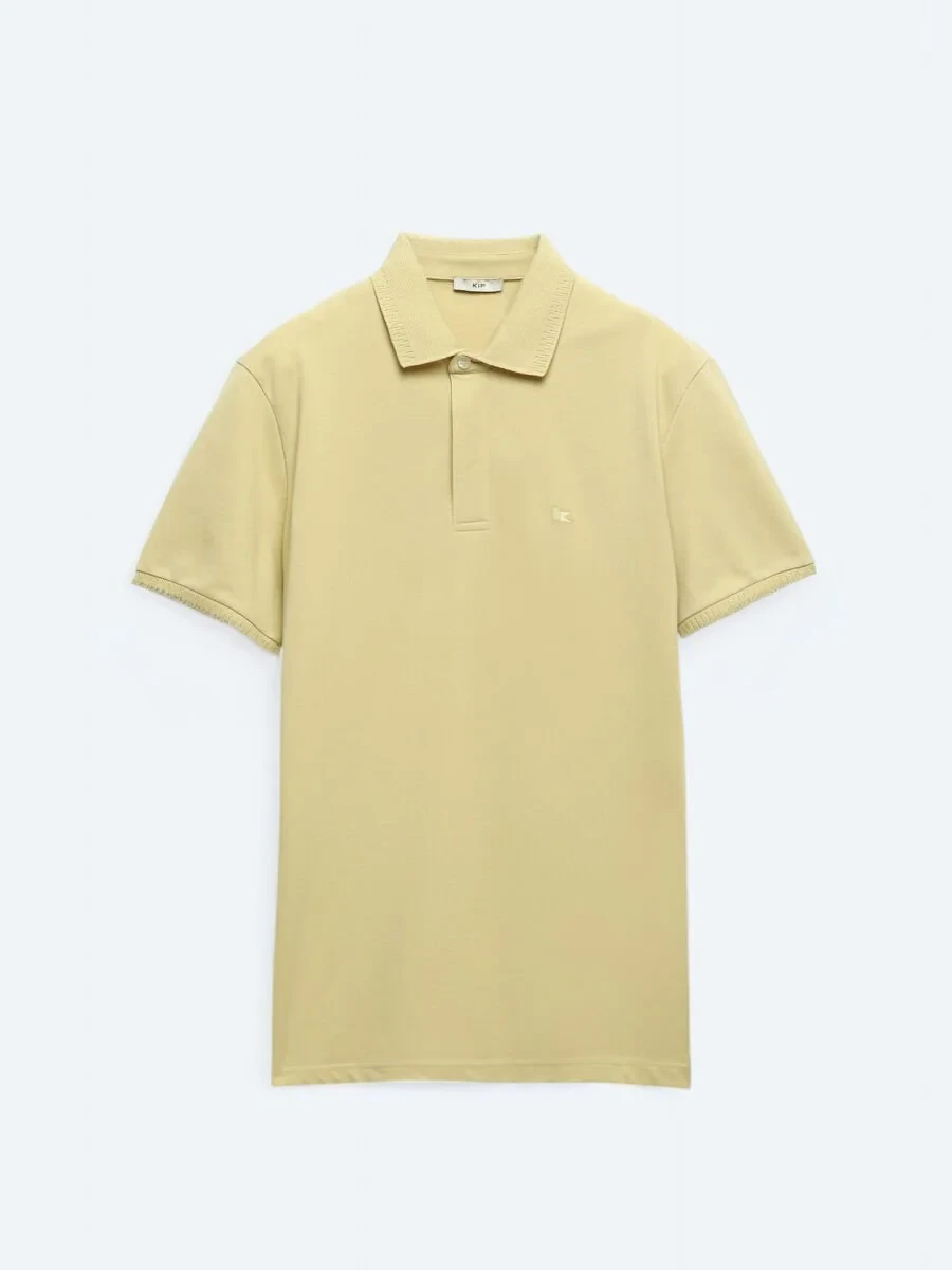Lemon Mold Plain Polo Neck 100% Cotton T-Shirt - 6