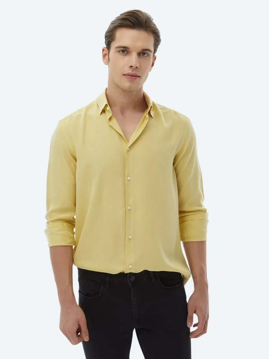 Lemon Mold Regular Fit Weaving Casual Shirt - 1