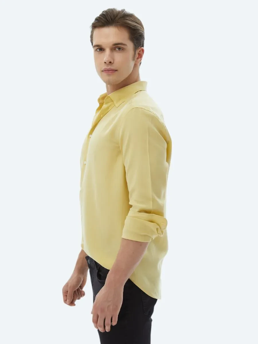 Lemon Mold Regular Fit Weaving Casual Shirt - 4