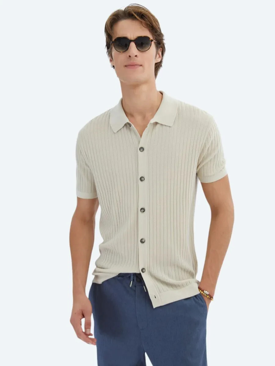 Light Beige Knitwear - 1