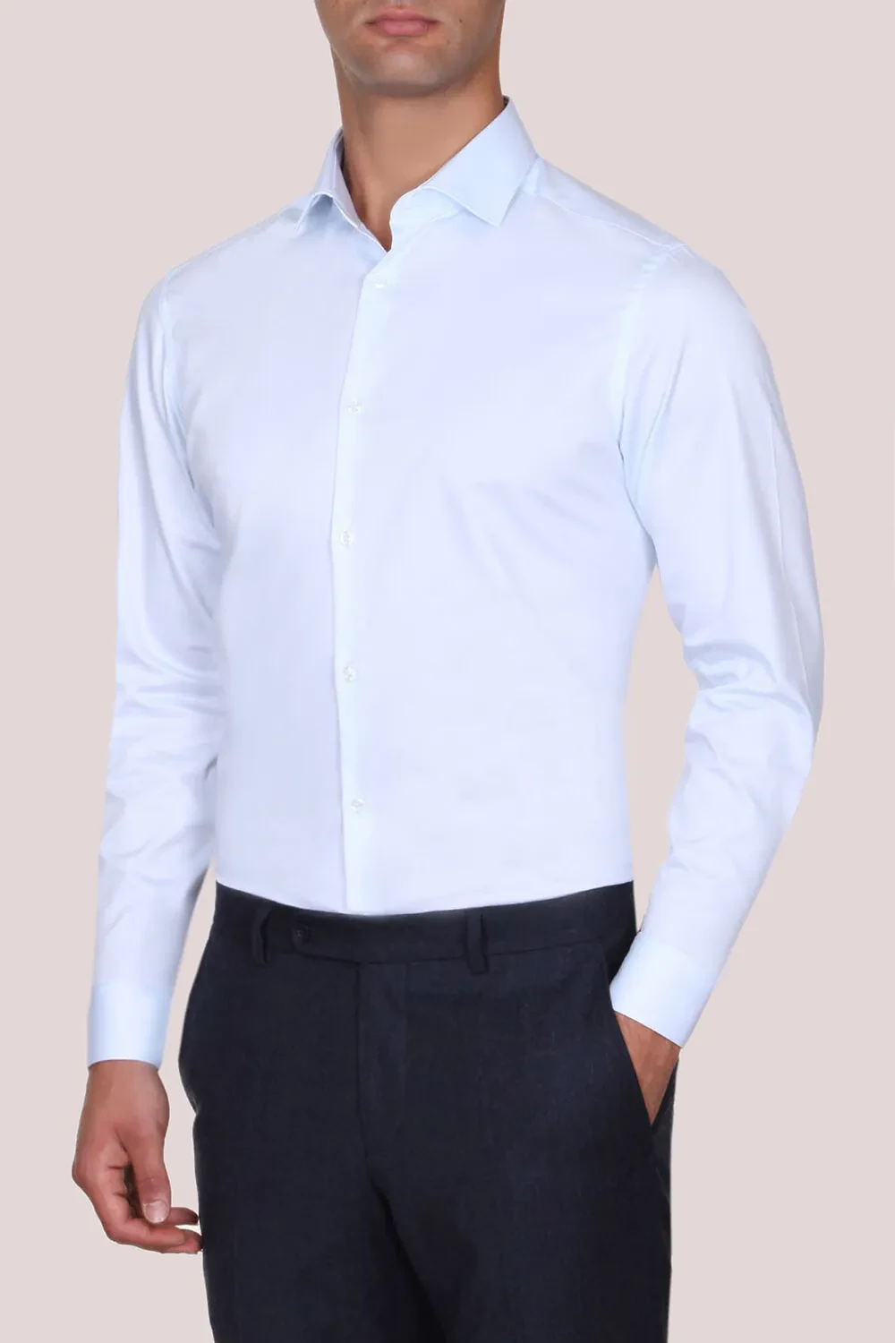 Light Blue 100% Cotton Shirt - 1