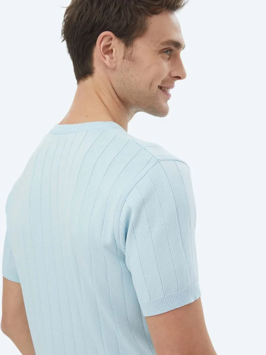 Light Blue Knitwear - 7