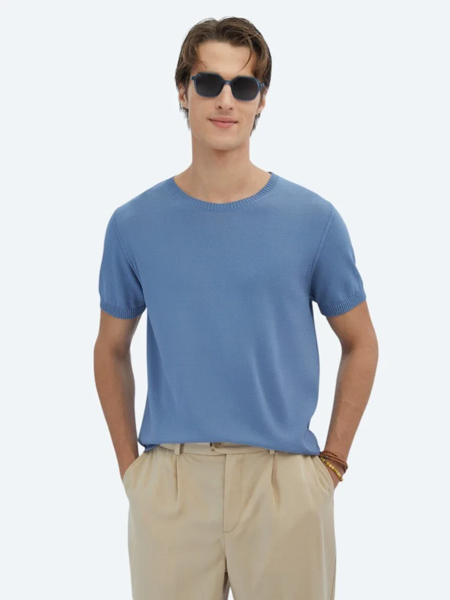 Light Blue Knitwear - 1