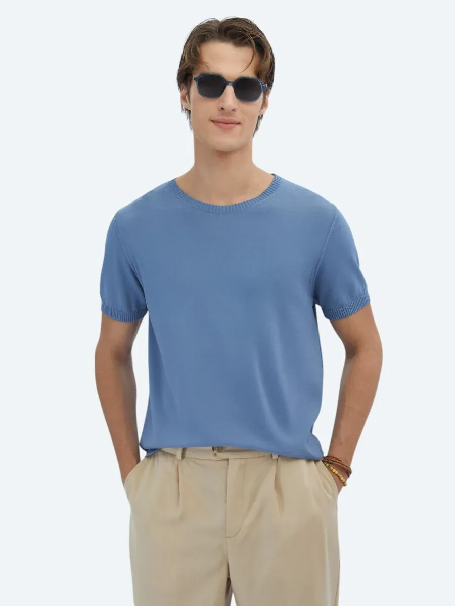 Light Blue Knitwear - 1
