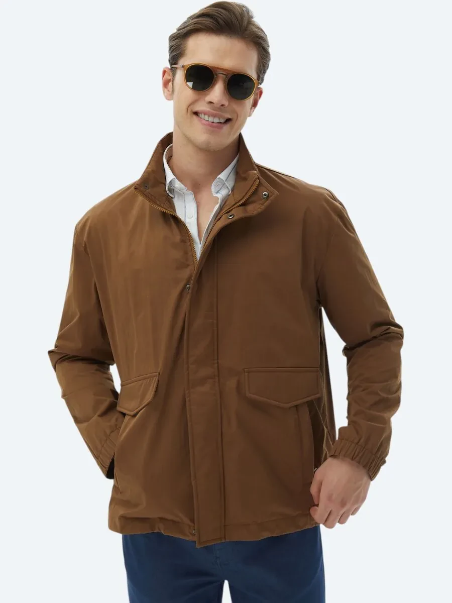 Light Brown Weaving Coat - 1