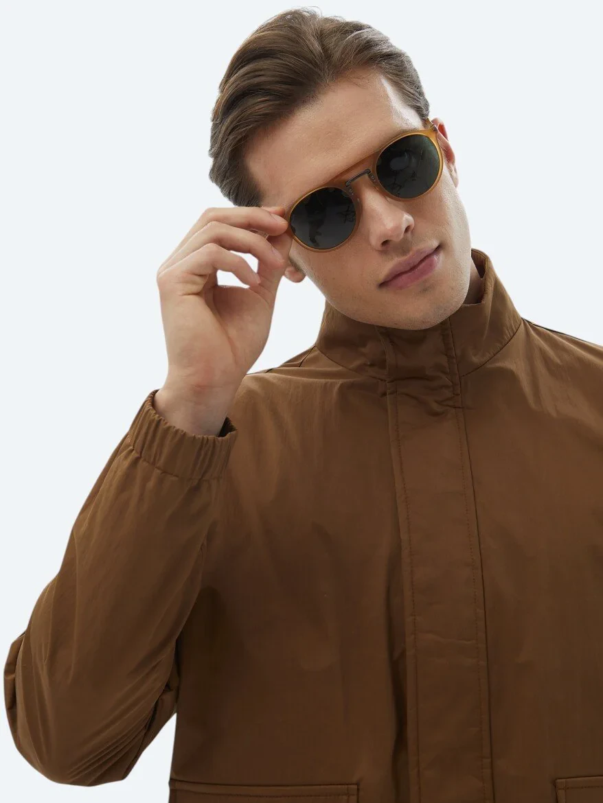 Light Brown Weaving Coat - 3