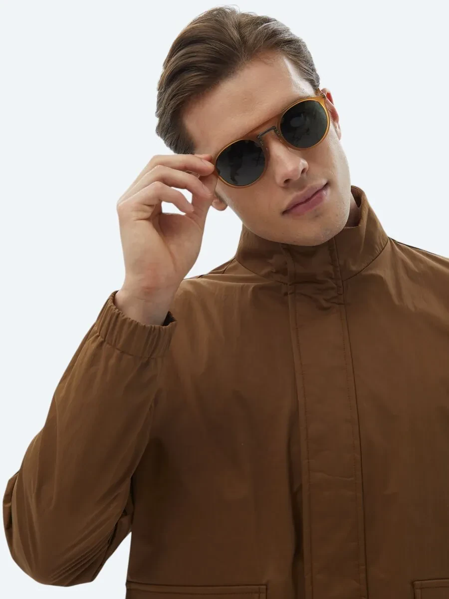 Light Brown Weaving Coat - 3