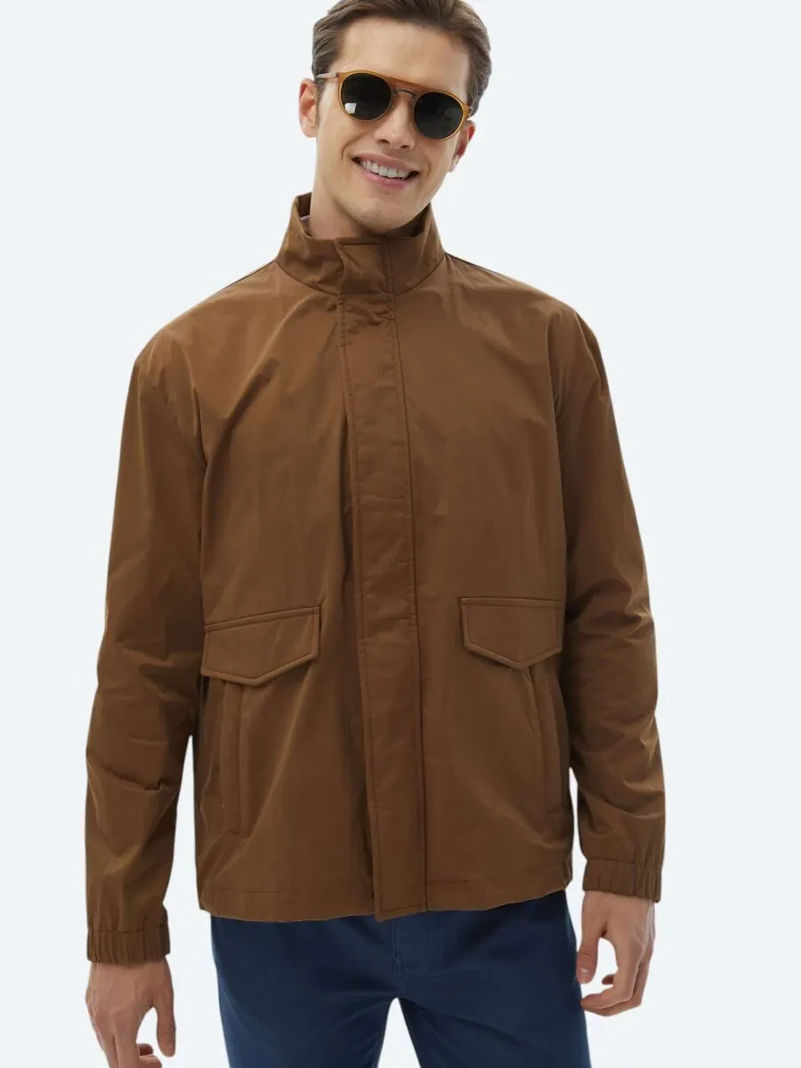 Light Brown Weaving Coat - 6