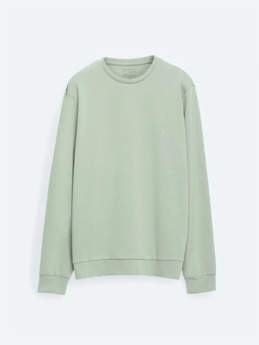 Light Green Crew Neck Sweatshirt - 7