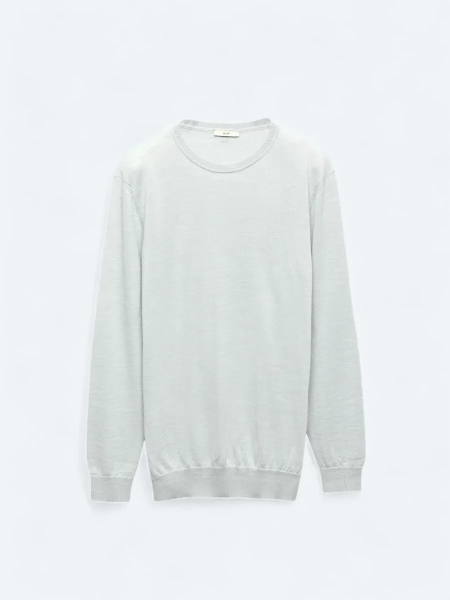 Light Grey Knitwear Sweatshirt - 8