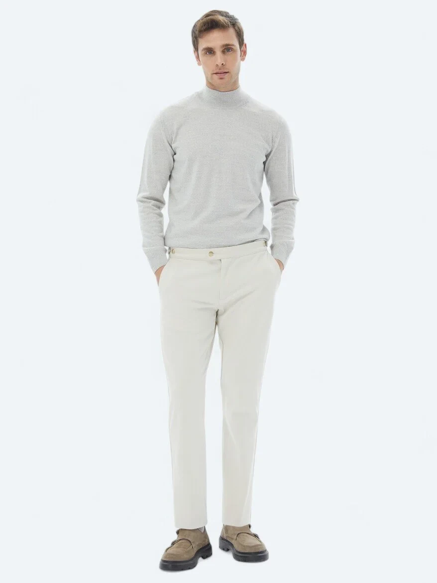 Light Grey Knitwear Sweatshirt - 2