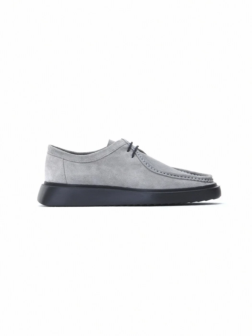 Light Grey Leather Shoes - 1